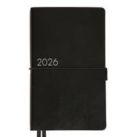 Деловой блокнот датированый 2026 Leo Planner Glory 252632 12х20 см 352 страницы черный