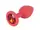 Анальна пробка - Colorful Joy Jewel Red Plug Small