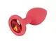Анальная пробка - Colorful Joy Jewel Red Plug Small
