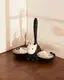 Двойная миска для кошек Alessi Tigrito 550 мл черная