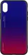 Чехол-накладка TOTO Gradient Glass Case Apple iPhone X Lilac