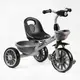 Детский велосипед 3-х колесный Best Trike, колеса из вспененной пены, стальная рама, фара с музыкой и светом, 2 корзины. Grey (147569)