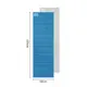 Коврик складной IXPE Naturehike CNK2450WS044, алюминиевая пленка, 195x60х1,8 см, синий