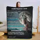 Плед 3D со своими пожеланиями для сына Сыну в объятиях Тепла 15097 135х160 см