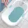 Силиконовый коврик для ванны и душа Bathlux овальной формы, нескользящий, люкс качество 69 х 35 см Бирюзовый