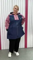 Ветровка с плащёвки с пропиткой на подкладке подкладке "Мечта"  62-64 66-68 70-72 74-76