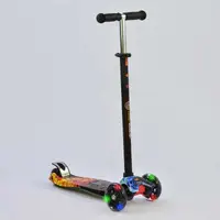 Самокат-кикборд Best Scooter MAXI А 24665 /779-1314 со
светящимися колесами