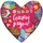 Подушка сердце Love Счастье рядом! 37x37 см (4PS_17L019)