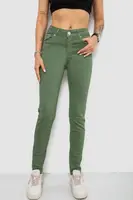 Джинсы женские Slim Fit, цвет зеленый, 182R1489S19