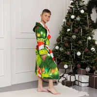 Халат детский из плюшевого велюра Grinch №2 18259 146-152 см