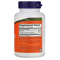 Натуральна добавка NOW Betaine HCl 648 mg, 120 вегакапсул