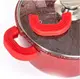 Набор кастрюль с антипригарным гранитным покрытием Higher Kitchen НК-307 красного цвета