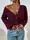 Кардиган AO405 Бордовий Oversize S-L
