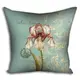 Подушка c принтом габардиновая Iris iridaceae 40x40 (4P_PW022)