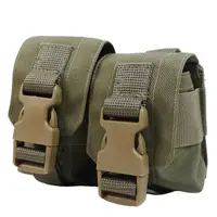 Тактический результат под 2 гранаты KIBORG GU Double Mag Pouch Khaki
