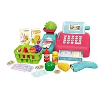 Игровой набор кассовый аппарат Cash Register, звук, касса, сканер, продукты, корзинка, весы. Multicolor (88931)