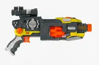 Игрушечный пистолет Stargame SB 16 звук патроны на присоске. Grey and Yellow (87555)