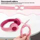 Детские проводные наушники с микрофоном Picun Q2 Rose