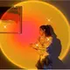 Проекционный светильник Sunset Lamp USB с эффектом заката, рассвета Q07