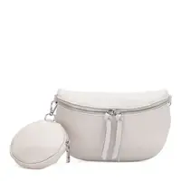 Женская кожаная сумка Borsa Leather K15-5813w-white