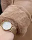 Дубленка женская зимняя бежевая код П832 L