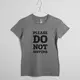 Футболка женская "Please do not disturb", Серый, XS, английский