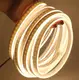 Гибкая неоновая светодиодная лента NEON LED (120 светодиодов/метр) SMD 3528 IP65 220V Теплый желтый