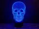 Сменная пластина для 3D светильников "Череп 4" 3DTOYSLAMP
