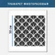 Трафарет пальмовых листьев с эфектом объемности 3D, пластиковый трафарет, толщина 1 мм (600х600)