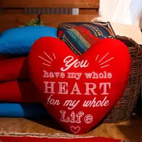 Подушка сердце XXL You have my whole heart for my whole life 57x57 см (6PS_15L102)