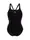 Купальник закрытый для женщин Arena SWIMSUIT SWIM PRO BACK GRAPHIC черный, фиолетовый Жен 38