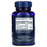 Вітаміни та мінерали Life Extension Pantothenic Acid 500 mg, 100 вегакапсул