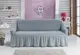 Чехол на диван с юбкой Серый Home Collection Evibu Турция 50060