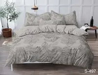 Комплект постельного белья с компаньоном S497 TAG satin (sem)-507