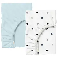 Набор простыни на резинке 60х120 LIGHT BLUE LOVE