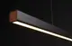 Люстра светодиодная подвесная LED светильник для квартиры на потолок лэд 27353 Черный 15-100х6х120 см.
