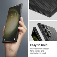 Чохол Spigen для Samsung Galaxy S23 Ultra - Liquid Air, Matte Black (ACS05614)