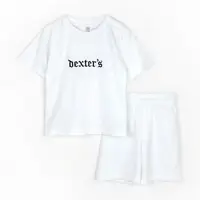 Однотонный комплект футболка и шорты Dexters вышивка