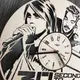 Концептуальные настенные часы в интерьер «Thirty Seconds to Mars»