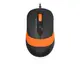 Мышь компьютерная проводная A4Tech Fstyler FM10S Black/Orange оранжевая