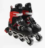 Роликовые коньки 895-S Best Roller колеса PVC светящиеся. Red (размер 29-33) (173832)