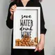 Рамка копилка "Save water drink wine" для пробок, Белый, английский