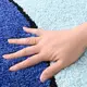 Коврик для ванной и душа коврик для ног в ванную комнату,микрофибра,атискользящий 40х60 см,синий с узором