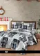 Фланелевое постельное белье First Choice Flannel Winter Grey Семейный