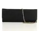 Клатч на цепочке 1812-16 black, натуральная кожа