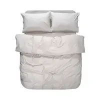 Постельное белье Lotus Home Washed cotton - Pinstripe kahve-bej полуторный