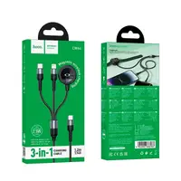 Зарядка Qi HOCO iWatch+Type-C/Lightning 3-in-1 charging cable CW64