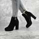 Ботильоны женские Fashion Storytime 2388 39 размер 25 см Черный