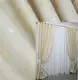 Комплект (2шт. 1х2,7м.) готовых жаккардовых штор. Цвет бежевый. Код 956ш 31-336