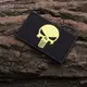 Набор шевронов 2 шт с липучкой PUNISHER Череп Карателя желтый 5х8 см вышитый патч нашивка шеврон Каратель